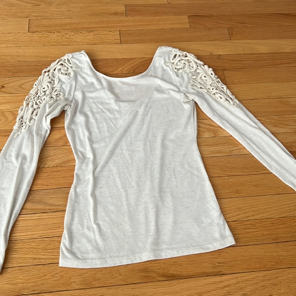 Urban outfitters long sleeve cut out shirt